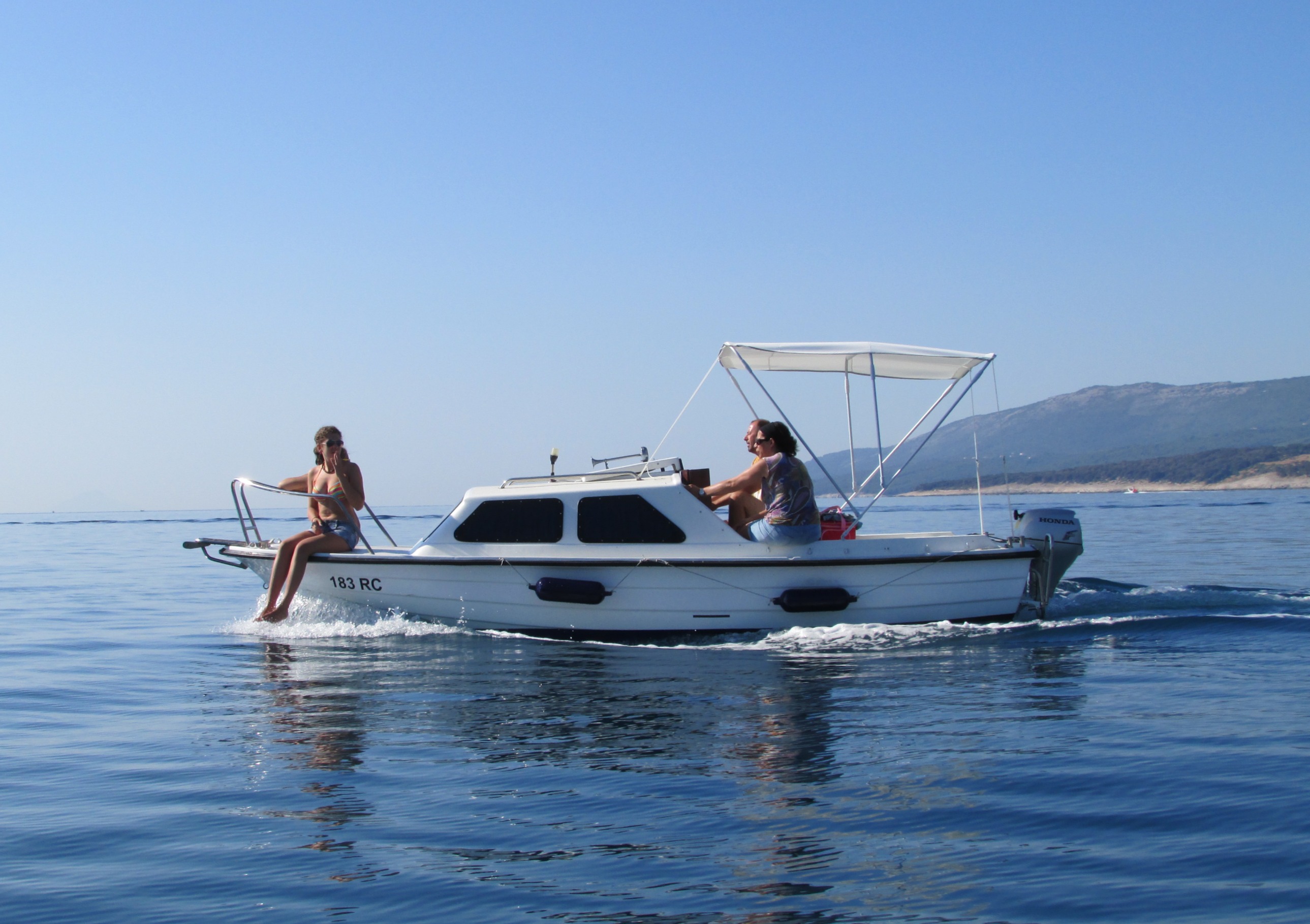 Dalmatinka on the water