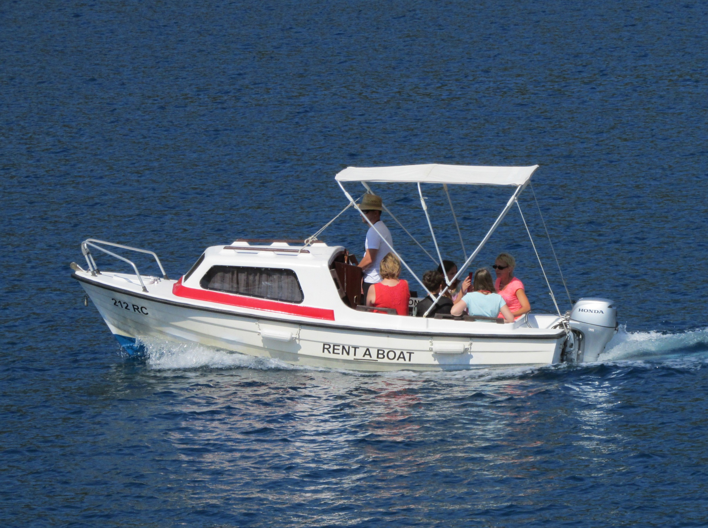 Istranka family rental boat