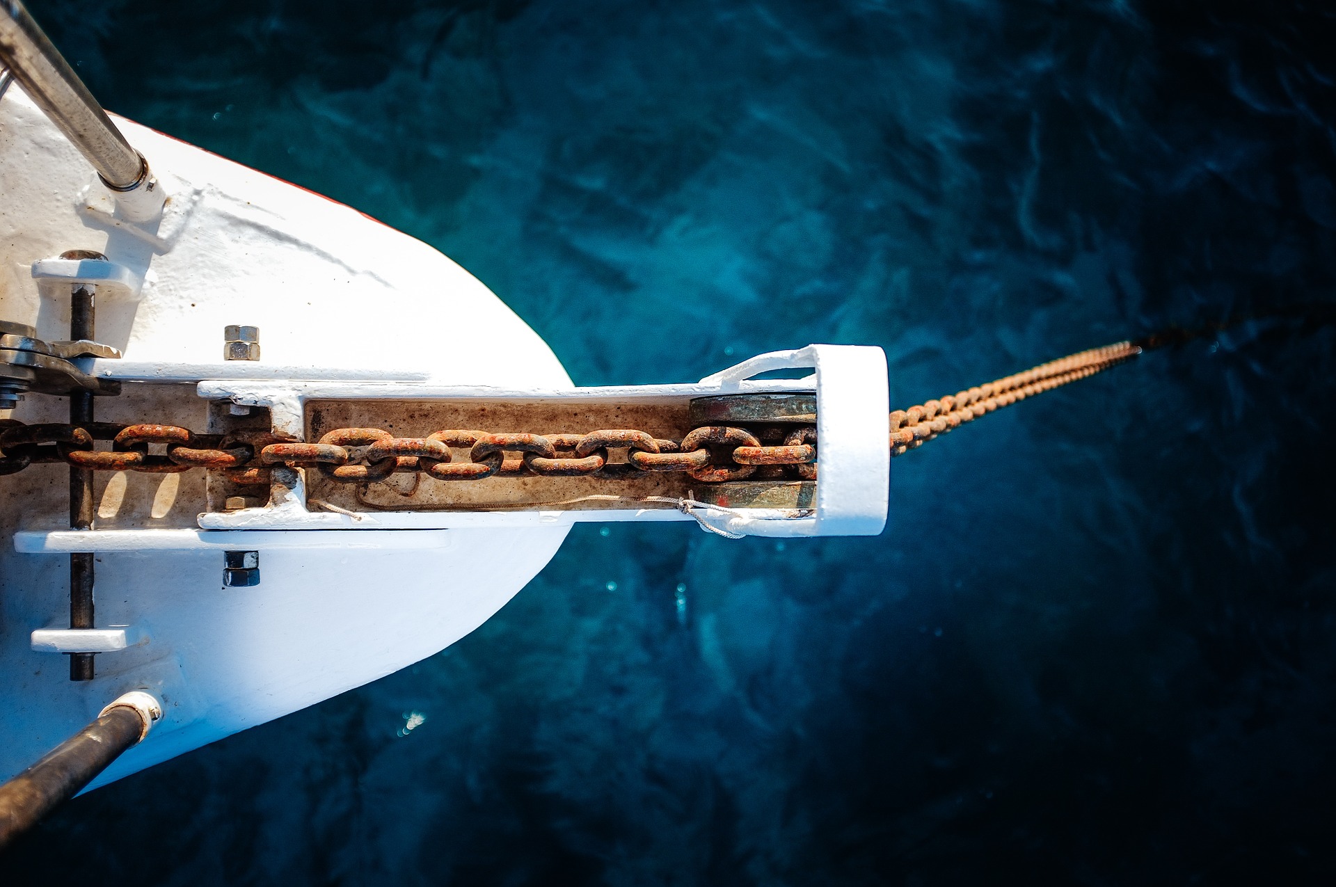 Anchor by the sea